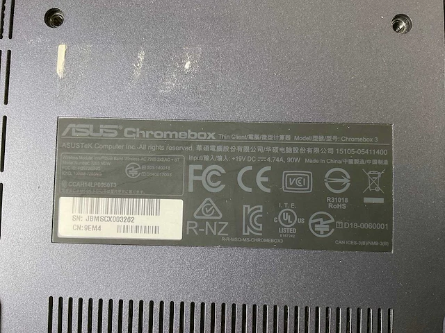 Asus (7265 ngw), core i7 8th gen, 16 gb ram, 64 gb ssd chromeboxes (5x) - afbeelding 4 van  15
