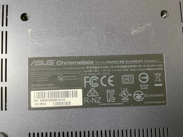 Asus (7265 ngw), core i7 8th gen, 16 gb ram, 64 gb ssd chromeboxes (5x) - afbeelding 6 van  15