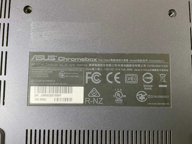 Asus (7265 ngw), core i7 8th gen, 16 gb ram, 64 gb ssd chromeboxes (5x) - afbeelding 3 van  15