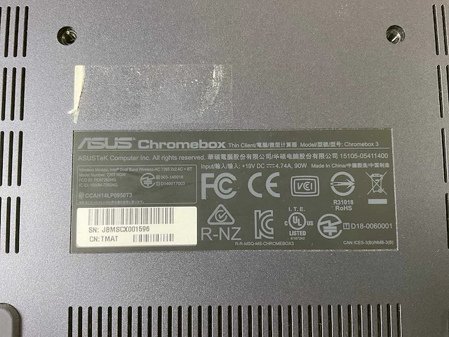 Asus (7265 ngw), core i7 8th gen, 16 gb ram, 64 gb ssd chromeboxes (5x) - afbeelding 4 van  15