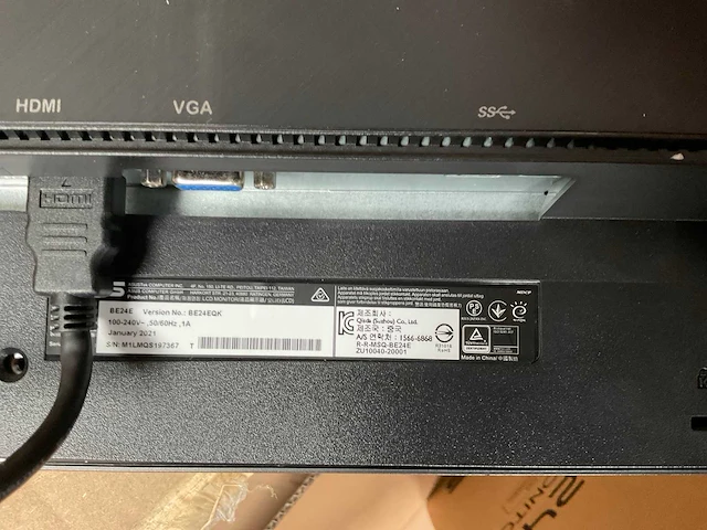 Asus be24qk monitor - afbeelding 4 van  5