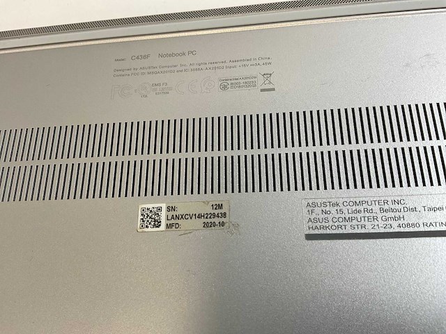 Asus c436f 14”, core(tm) i7 10th gen, 16 gb ram, 256 gb ssd touchscreen chromebooks (2x) - afbeelding 3 van  3