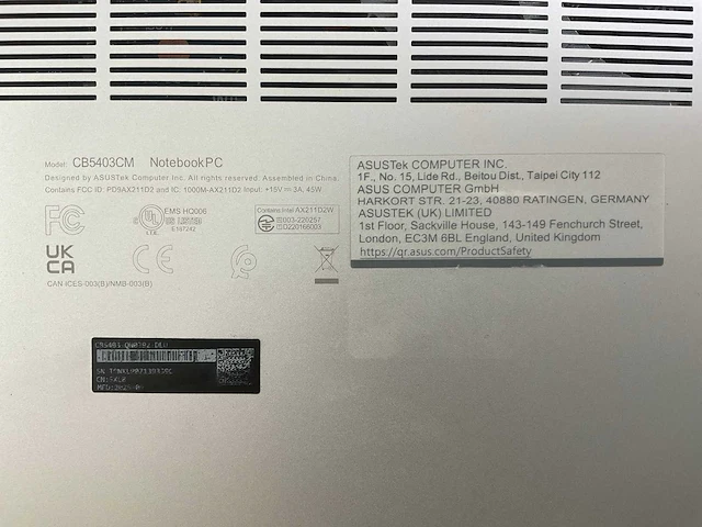 Asus cb5403cm 14”, core(tm) i5-155u, 32 gb ram, 512 gb ssd chromebook - afbeelding 7 van  7