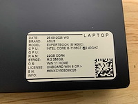Asus expertbook b1400c laptop - afbeelding 8 van  9