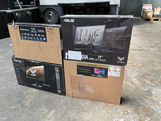 Asus monitor (4x) - afbeelding 1 van  27