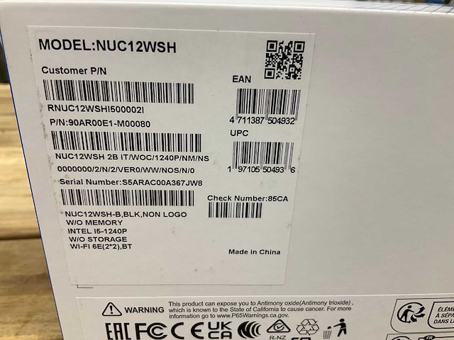 Asus nuc12wsh nuc pro - afbeelding 2 van  2