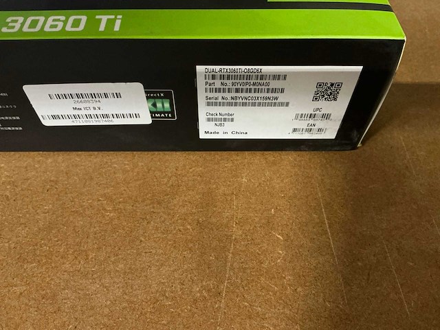 Asus nvidia geforce rtx 3060 ti videokaart - afbeelding 4 van  4
