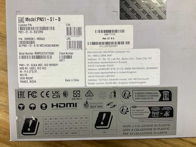 Asus pn series mini pc - afbeelding 3 van  3