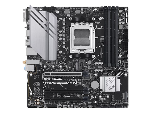 Asus prime b650ma wifi ii moederbord socket am5 microatx amd b650 chipset - afbeelding 1 van  4