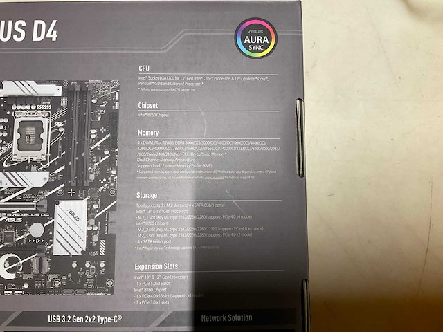 Asus prime b760-plus d4 moederbord - afbeelding 4 van  4