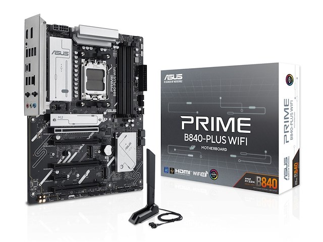 Asus prime b840plus wifi moederbord atx amd b840 - afbeelding 1 van  5
