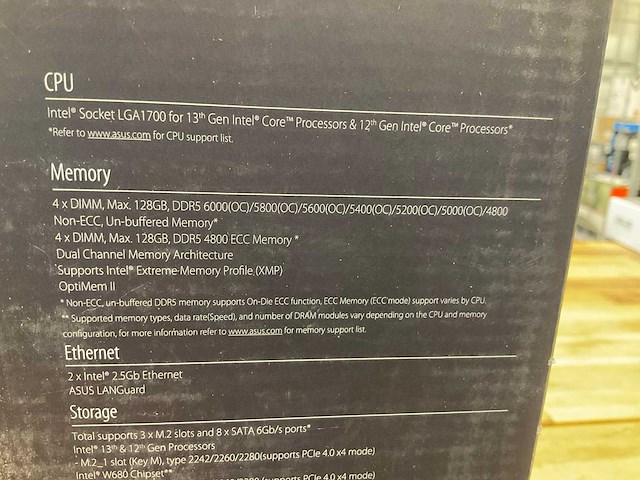 Asus pro ws w680-ace ipmi moederbord - afbeelding 4 van  5