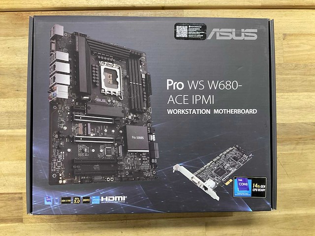 Asus pro ws w680-ace ipmi workstation motherboard - afbeelding 1 van  4