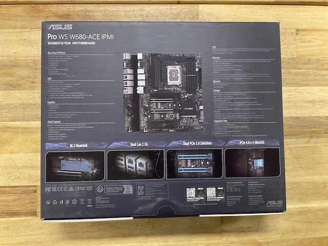 Asus pro ws w680-ace ipmi workstation motherboard - afbeelding 2 van  4