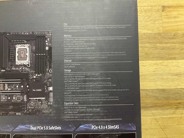 Asus pro ws w680-ace ipmi workstation motherboard - afbeelding 4 van  4