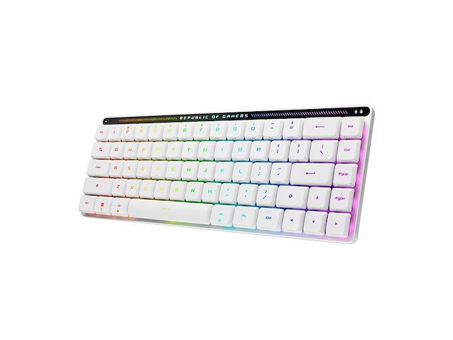Asus rog falchion rx low profile white toetsenbord voor gaming qwerty wit - afbeelding 1 van  5