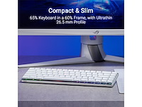 Asus rog falchion rx low profile white toetsenbord voor gaming qwerty wit - afbeelding 2 van  5
