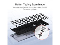 Asus rog falchion rx low profile white toetsenbord voor gaming qwerty wit - afbeelding 4 van  5