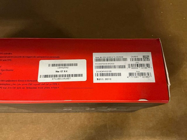 Asus rog strix scope nx tkl deluxe mechanical gaming keyboard - afbeelding 3 van  3