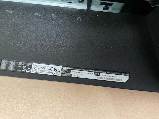 Asus tuf gaming vg279qm monitor - afbeelding 6 van  6