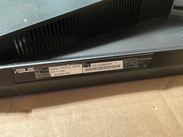 Asus tuf gaming vg27aq monitor - afbeelding 4 van  8
