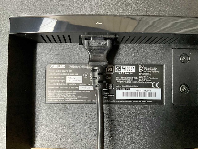 Asus tuf gaming vg32v monitor - afbeelding 6 van  7