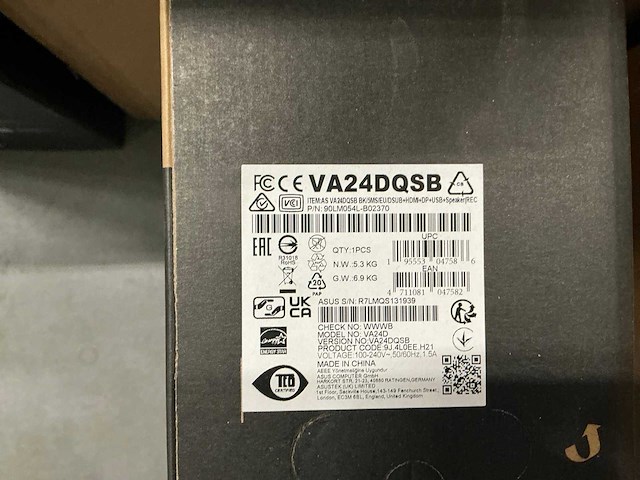 Asus va24d monitor - afbeelding 2 van  3