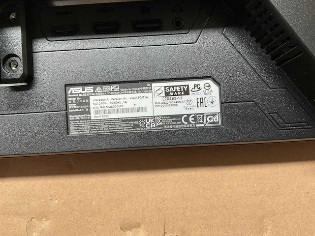 Asus vg249m1a monitor - afbeelding 5 van  5