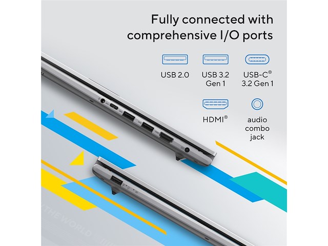 Asus vivobook 17 x1704va-au200w laptop 17.3 inch qwerty blauw - afbeelding 3 van  3