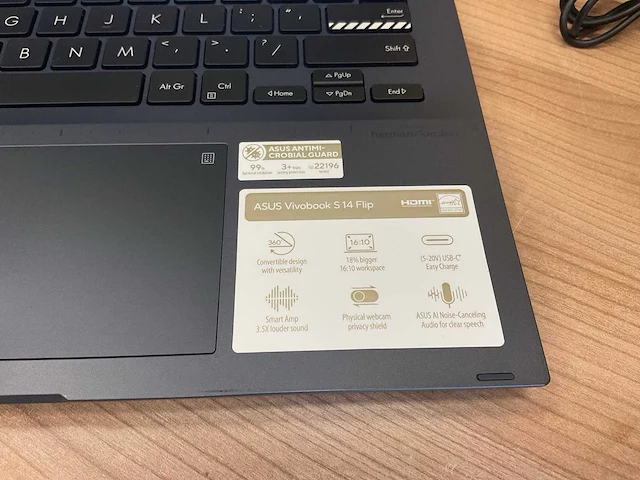 Asus | vivobook s 14 flip | ryzen 7 amd - afbeelding 4 van  6