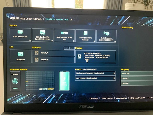 Asus x515 laptop - afbeelding 4 van  5