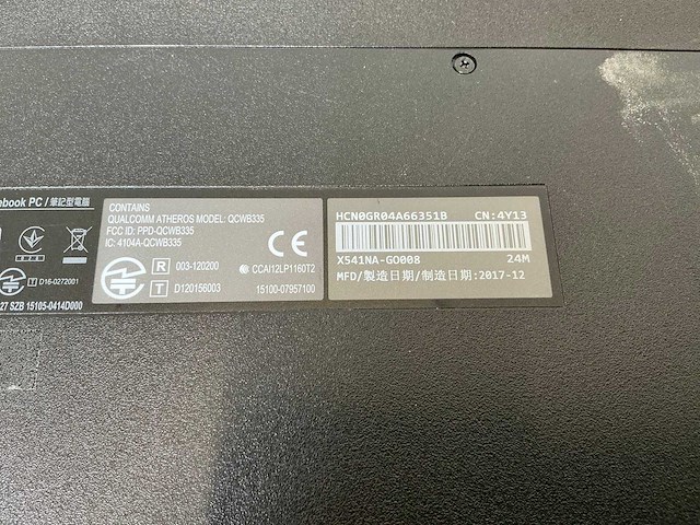 Asus x541n laptop - afbeelding 6 van  6