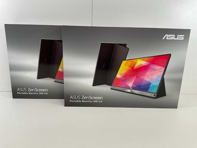 Asus zenscreen (mb16a) 15.6” 1920x1080 (fhd) portable usb monitors (new) (2x) - afbeelding 1 van  6