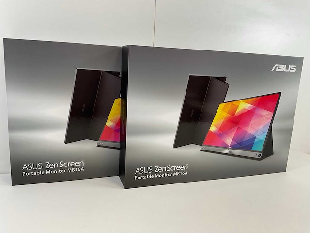 Asus zenscreen (mb16a) 15.6” 1920x1080 (fhd) portable usb monitors (new) (2x) - afbeelding 4 van  6