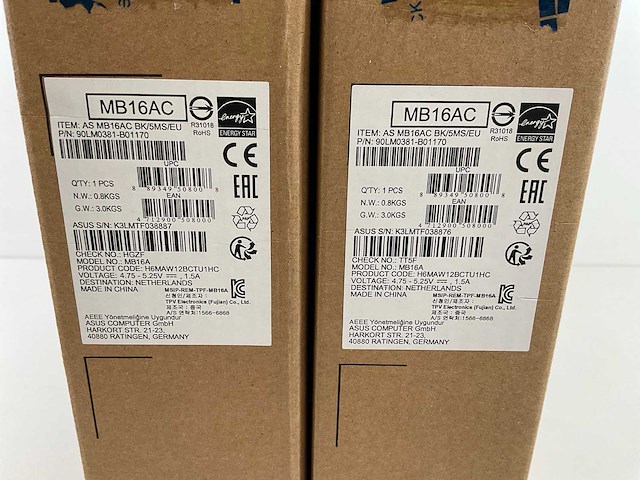 Asus zenscreen (mb16a) 16” 1920x1080 (fhd) portable usb monitors (new) (2x) - afbeelding 6 van  14