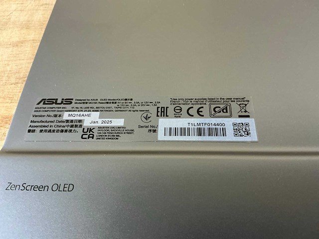 Asus zenscreen oled mq16ahe monitor - afbeelding 5 van  9