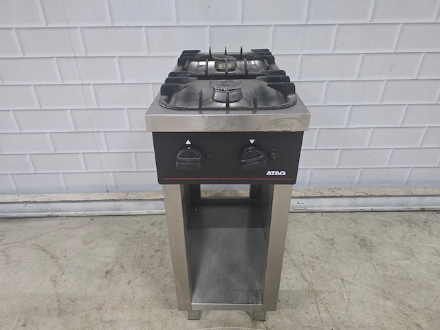 Atag - 2 pits -rvs gasfornuis - afbeelding 1 van  6