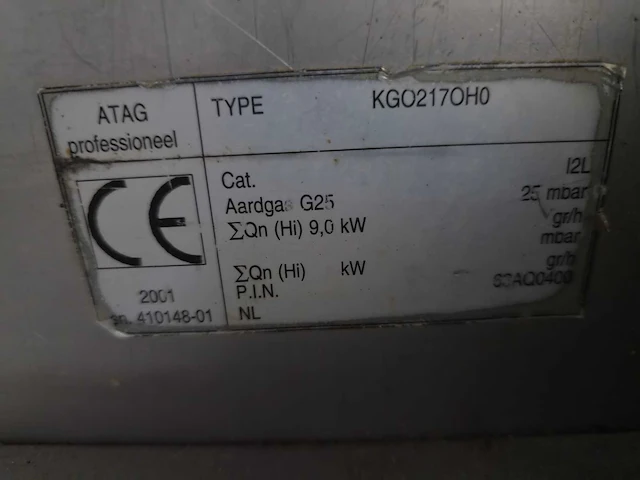 Atag - kg02170h0 - 2-pits rvs gasfornuis - afbeelding 6 van  6