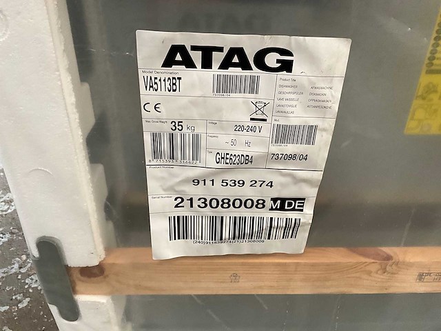 Atag - va5113bt - inbouwvaatwasser - afbeelding 2 van  3