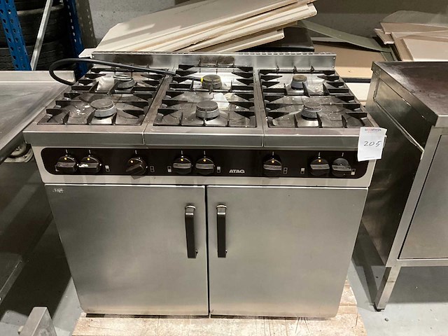 Atag 6 pits gasfornuis met oven - afbeelding 2 van  7