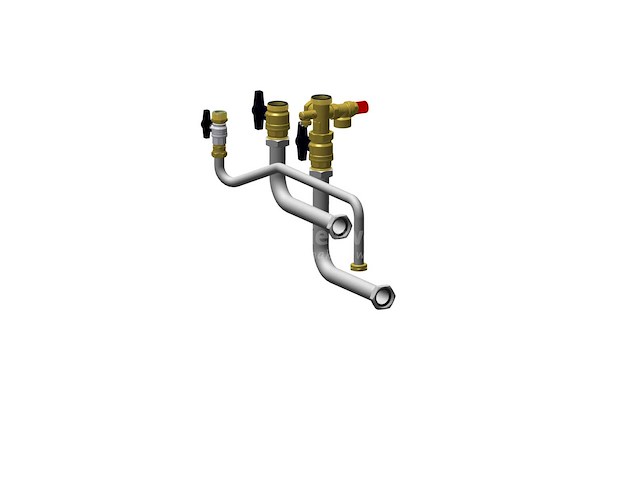 Atag aansluitset wand rug cv - afbeelding 1 van  9