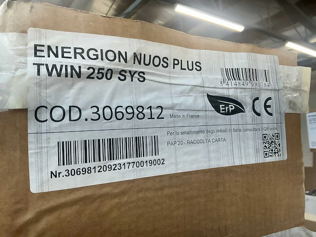 Atag energion nuos plus twin 250 sys warmtepompboiler - afbeelding 9 van  9