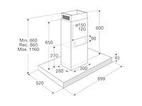 Atag es90212ms eilandafzuigkap - afbeelding 4 van  5