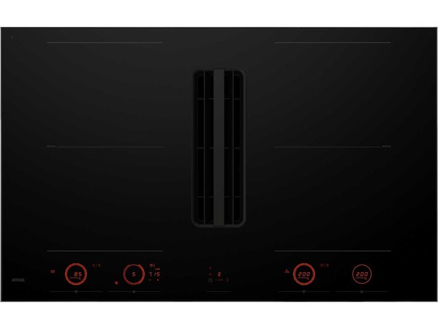 Atag hidd28471sv inbouw inductiekookplaat met geïntegreerde afzuiging - afbeelding 2 van  5