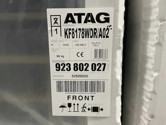 Atag kf8178wdr inbouw wijnklimaatkast - afbeelding 3 van  3