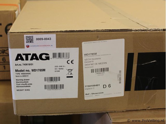 Atag multifunctionele warmhoudlade wd1785m - afbeelding 3 van  3