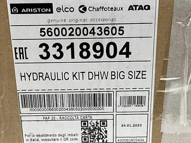 Atag tapwaterset 9-11 kw (2x) - afbeelding 6 van  6