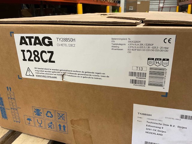 Atag ty28b50h (i28cz) hr combi cv-ketel - afbeelding 3 van  3