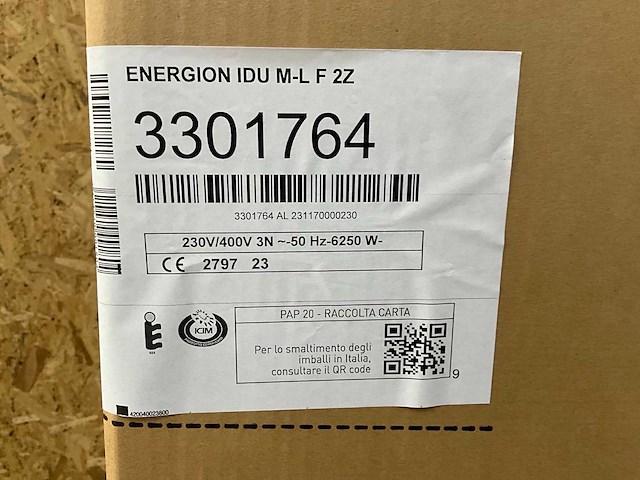 Atag warmtepomp binnendeel l/w energion idu-m l-f-2z (compact) - afbeelding 6 van  8
