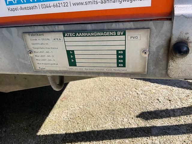 Atec aanhangwagen - afbeelding 3 van  11